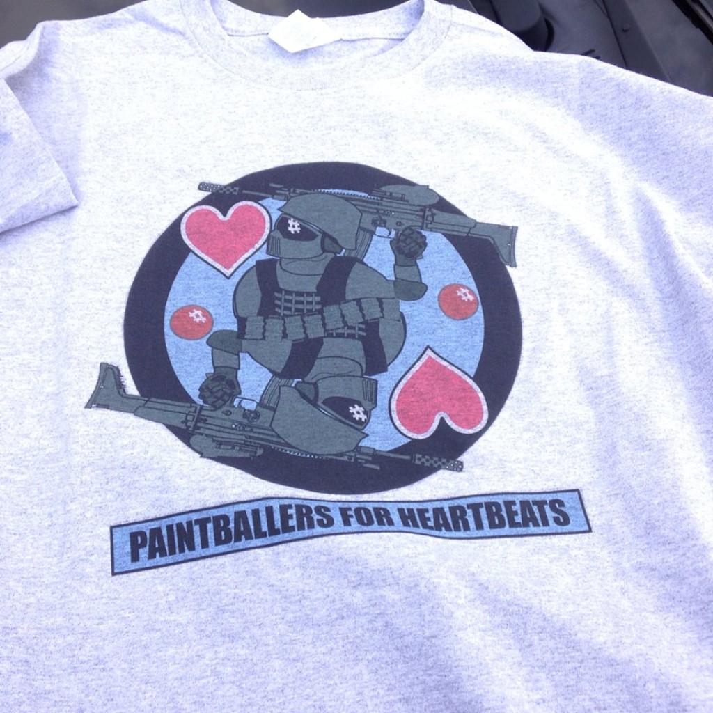 Paintballers for Heartbeat  T-shirt
