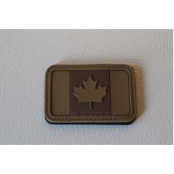 PVC Canadian Flag Velcro Patch (TAN)